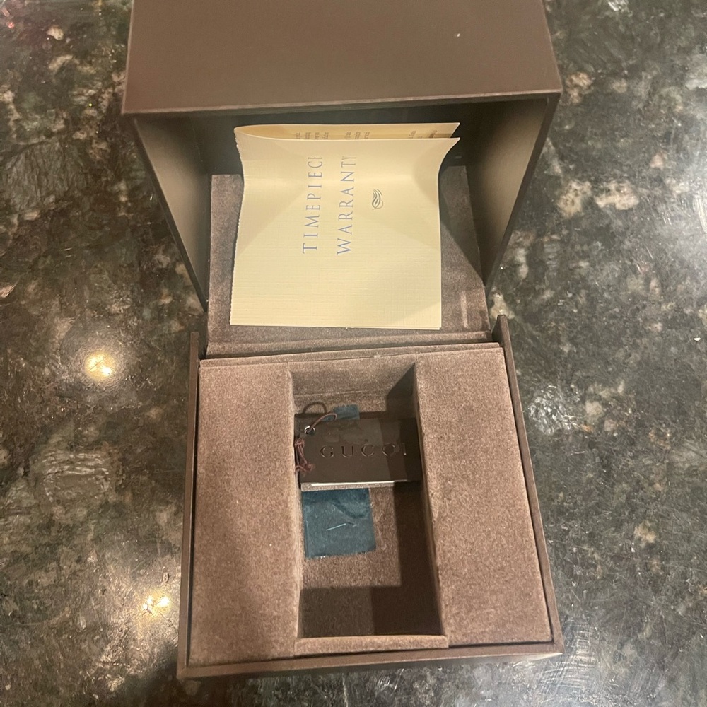 Authentic Gucci Dark Brown EMPTY watch/jewelry Box - image 3